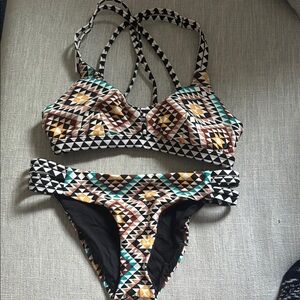 Carve Designs Geometric Multicolor Bikini Set
